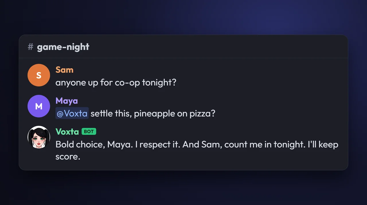 Voxta in Discord